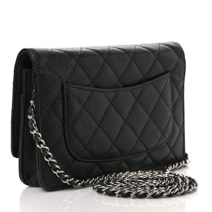 Chanel Caviar Quilted Wallet on Chain WOC Black 3 of 10