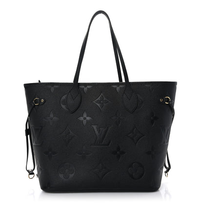 Louis Vuitton Empreinte Monogram Giant Neverfull MM Black 3 of 10