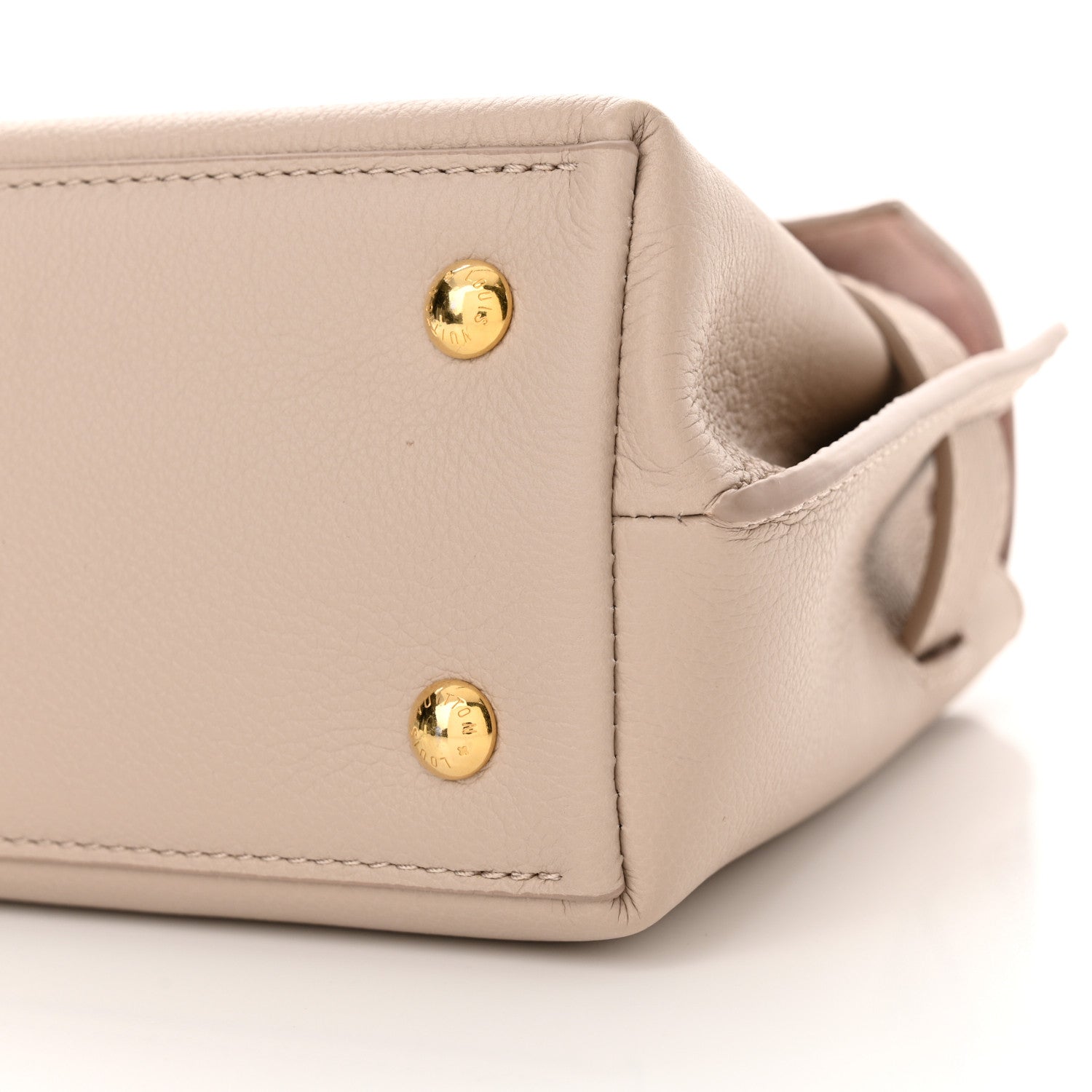 Louis Vuitton Soft Calfskin Mini Lockme Ever Greige 9 of 10