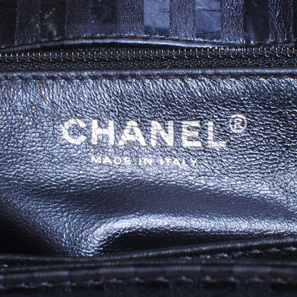Chanel Striped Accordion Reissue Flap Metallic Blue 6 of 7