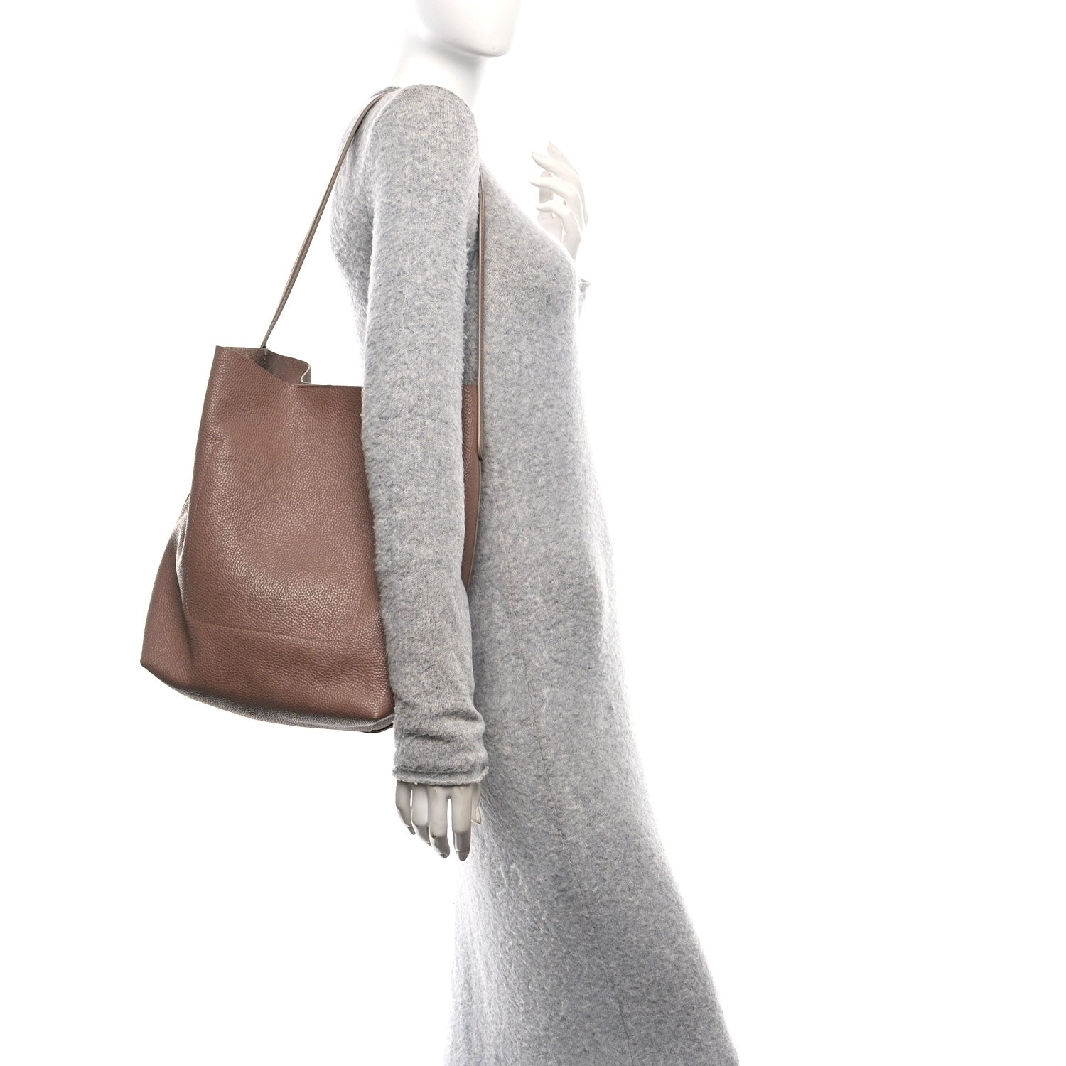 Mansur Gavriel Pebbled Calfskin Everyday Cabas Biscotto 2 of 11