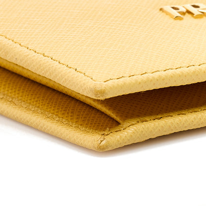 Prada Saffiano Compact Wallet Ginestra 7 of 8