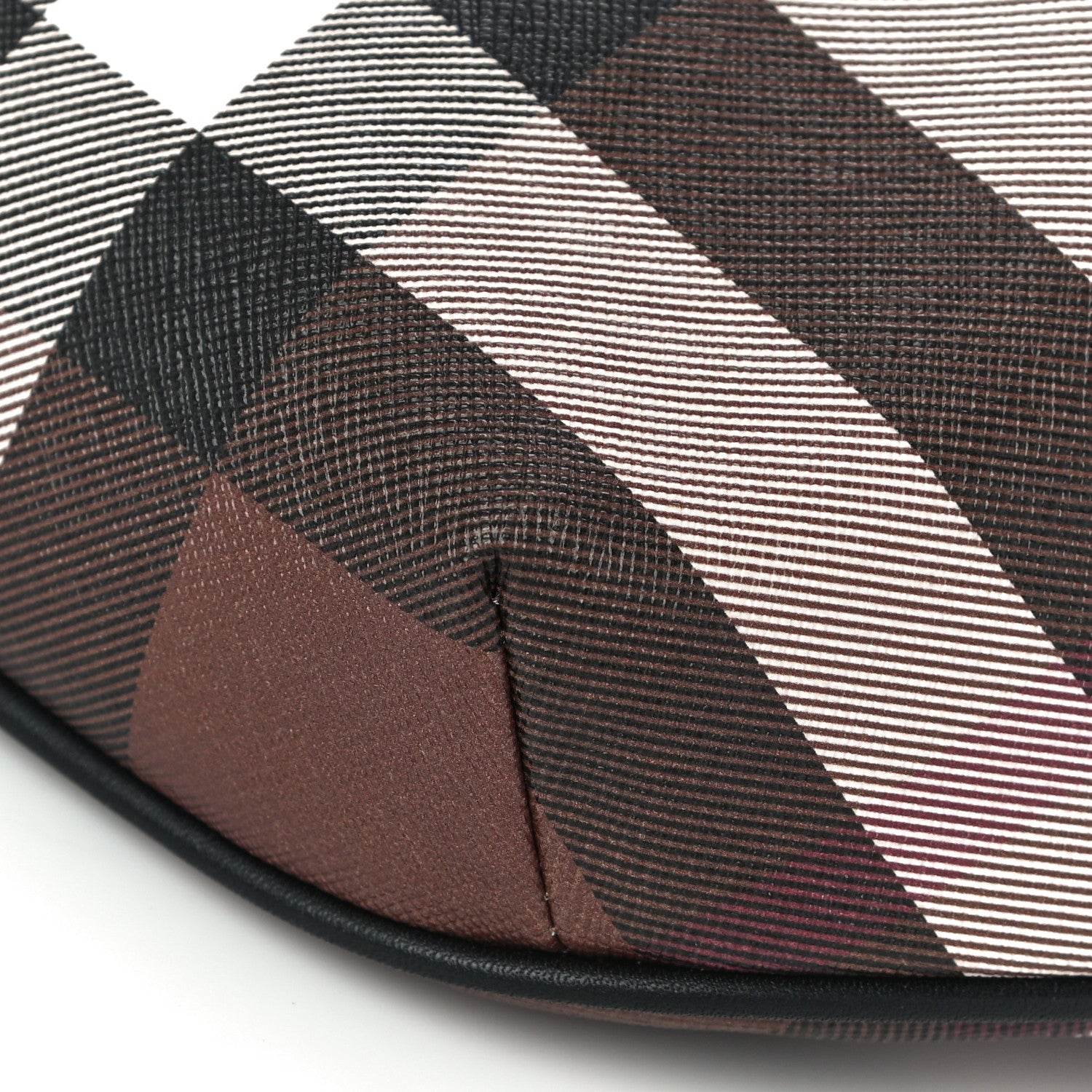 Burberry E-canvas Check Bum Bag Dark Birch Brown 10 of 10