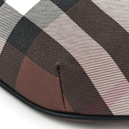 Burberry E-canvas Check Bum Bag Dark Birch Brown 10 of 10