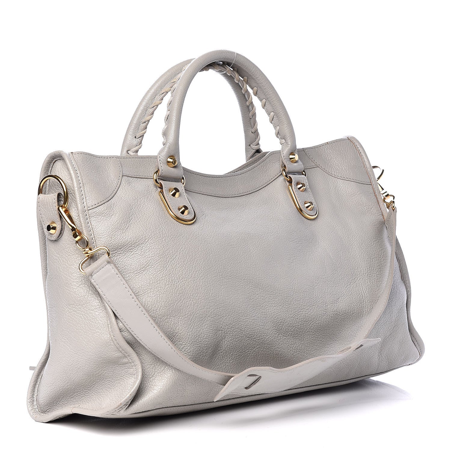 Balenciaga Chevre Gold Metallic Edge Hardware City Gris Glace 3 of 15