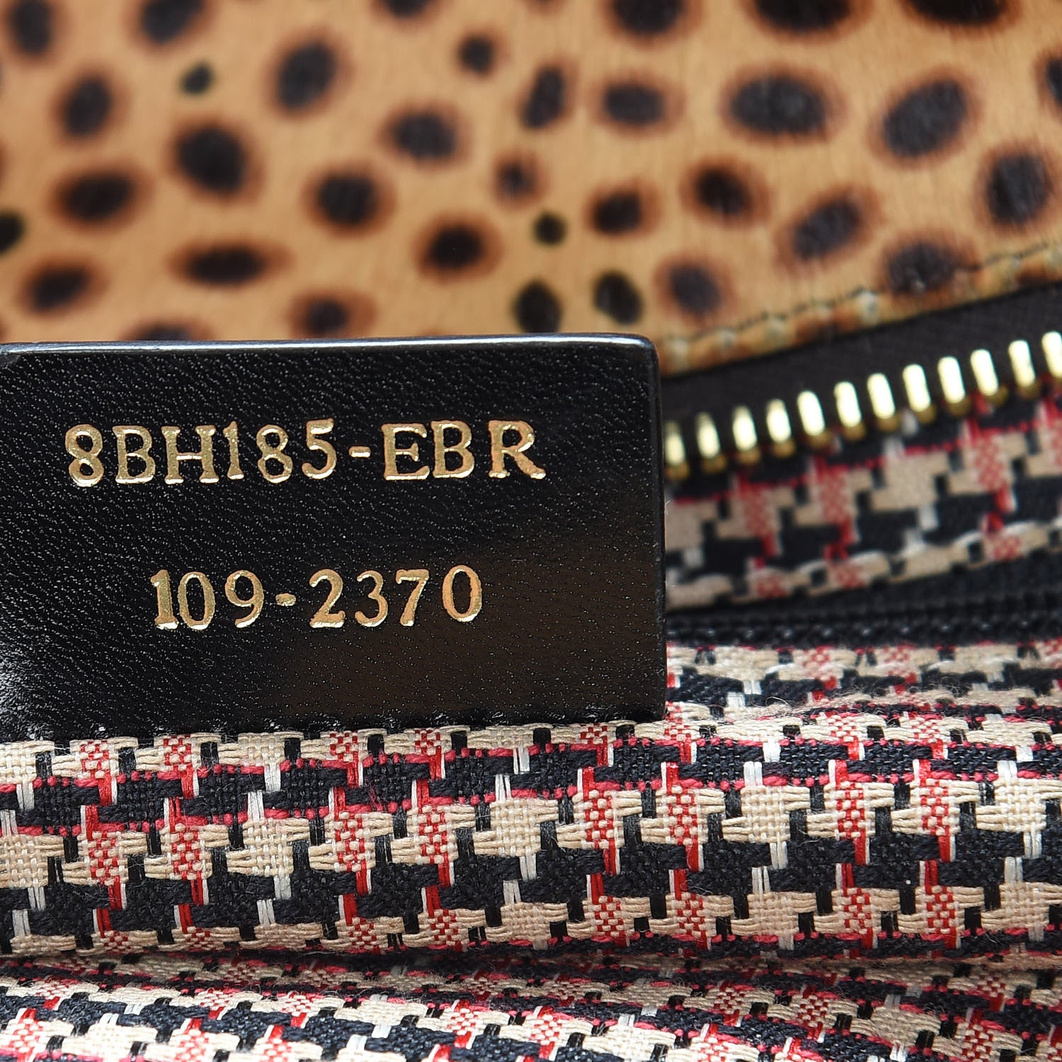 Fendi Calf Hair Leopard Print Medium Roll Tote Brown 7 of 19