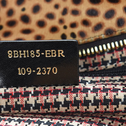 Fendi Calf Hair Leopard Print Medium Roll Tote Brown 7 of 19