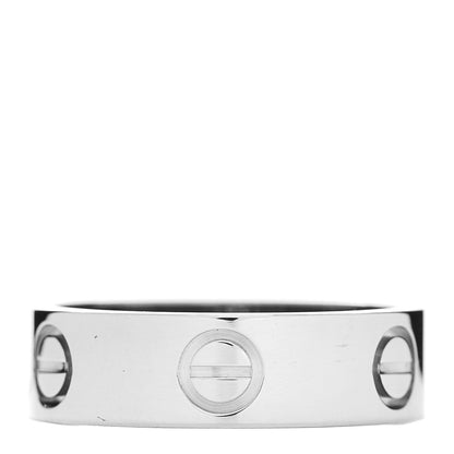 Cartier 18K White Gold 5.5mm LOVE Ring 52 6 3 of 5
