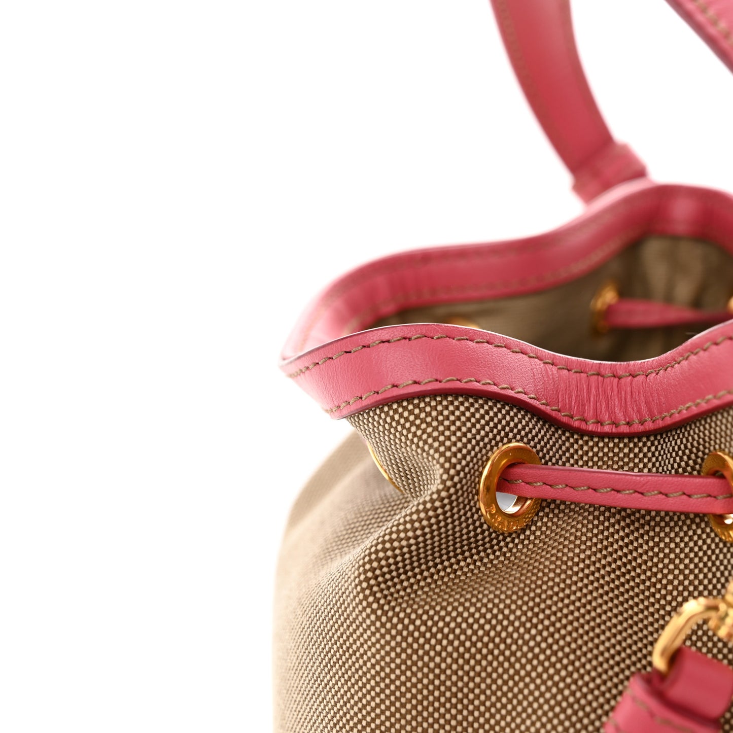 Jacquard Logo Mini Bucket Crossbody Bag Corda Peonia