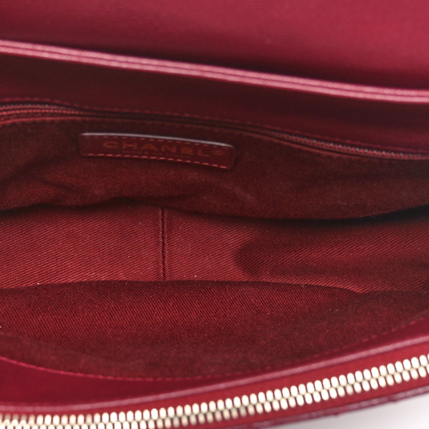Chanel Shiny Calfskin Goatskin Quilted Medium Coco Curve Messenger Flap Burgundy 5 of 10