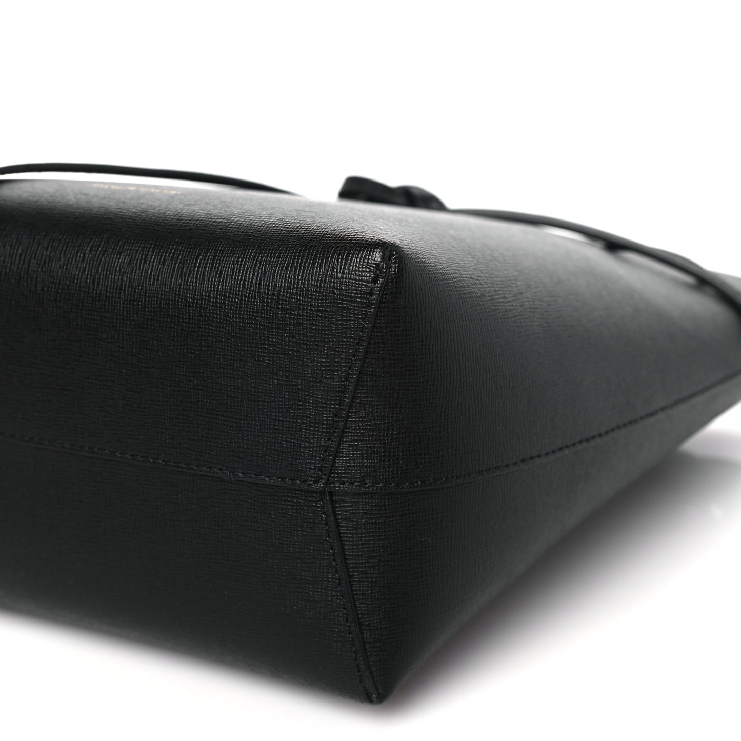 Saffiano Mini Bucket Bag Black Flamma