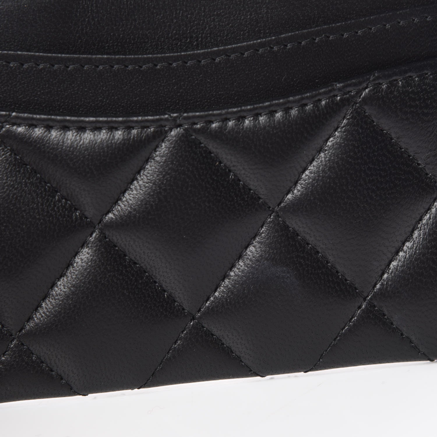 Chanel Lambskin Quilted Card Holder Black 9 of 10