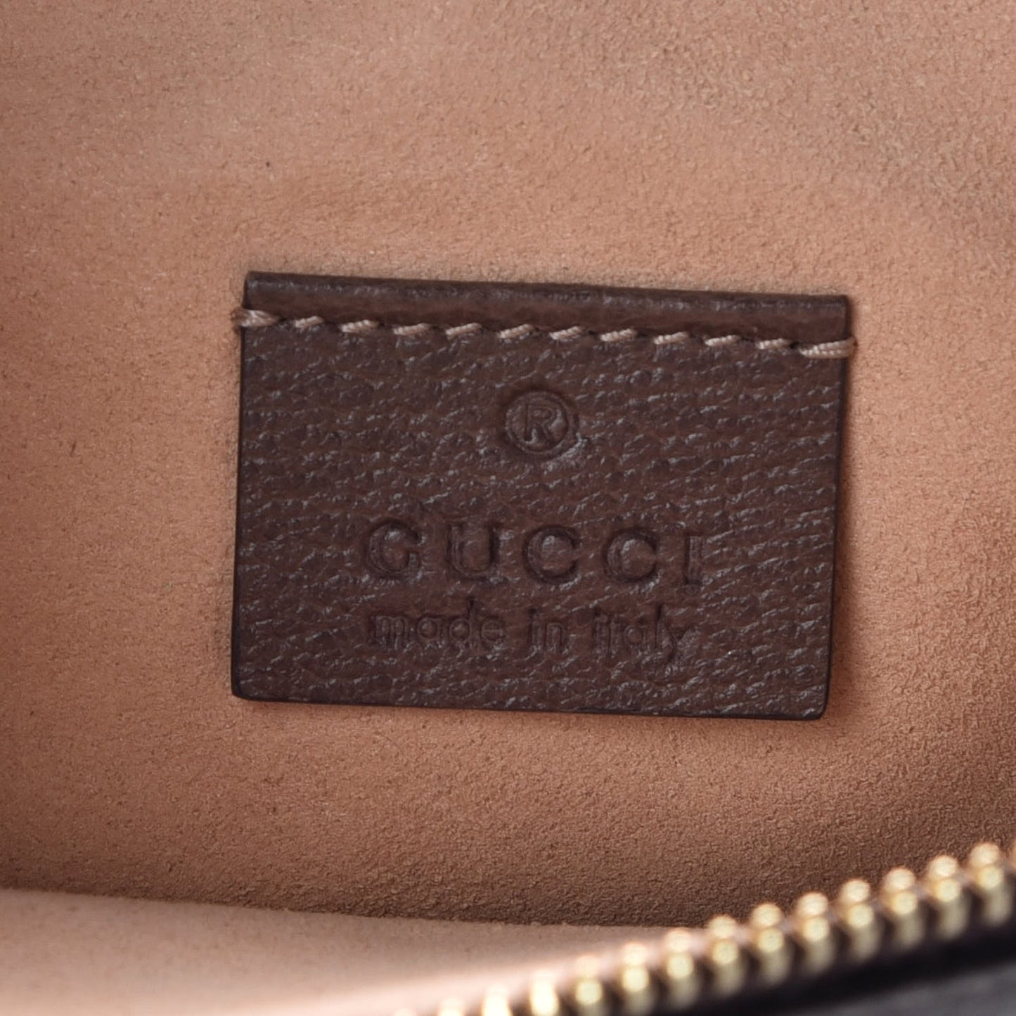 GG Supreme Monogram Large Ophidia Pouch Clutch Brown