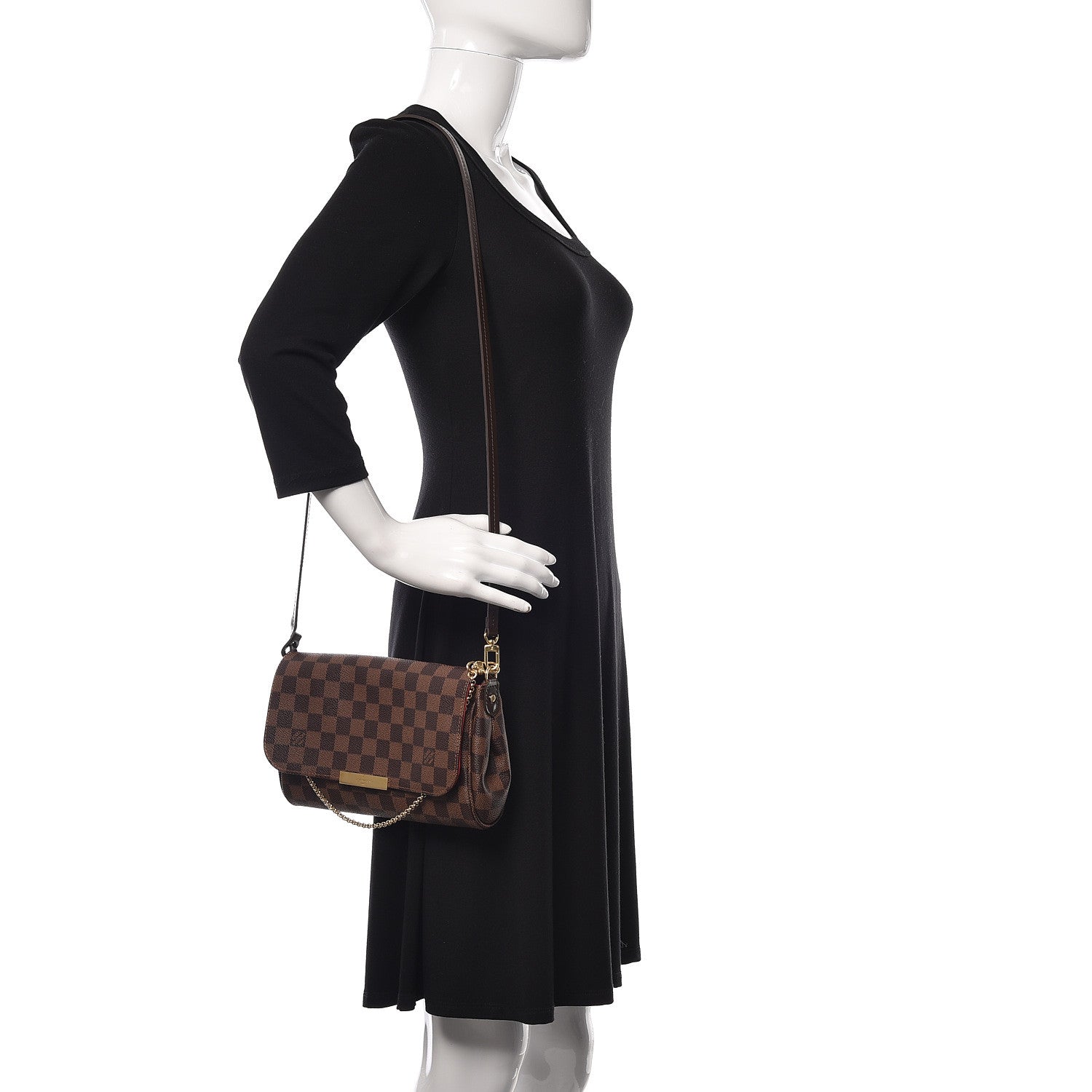 Louis Vuitton Damier Ebene Favorite MM 2 of 11