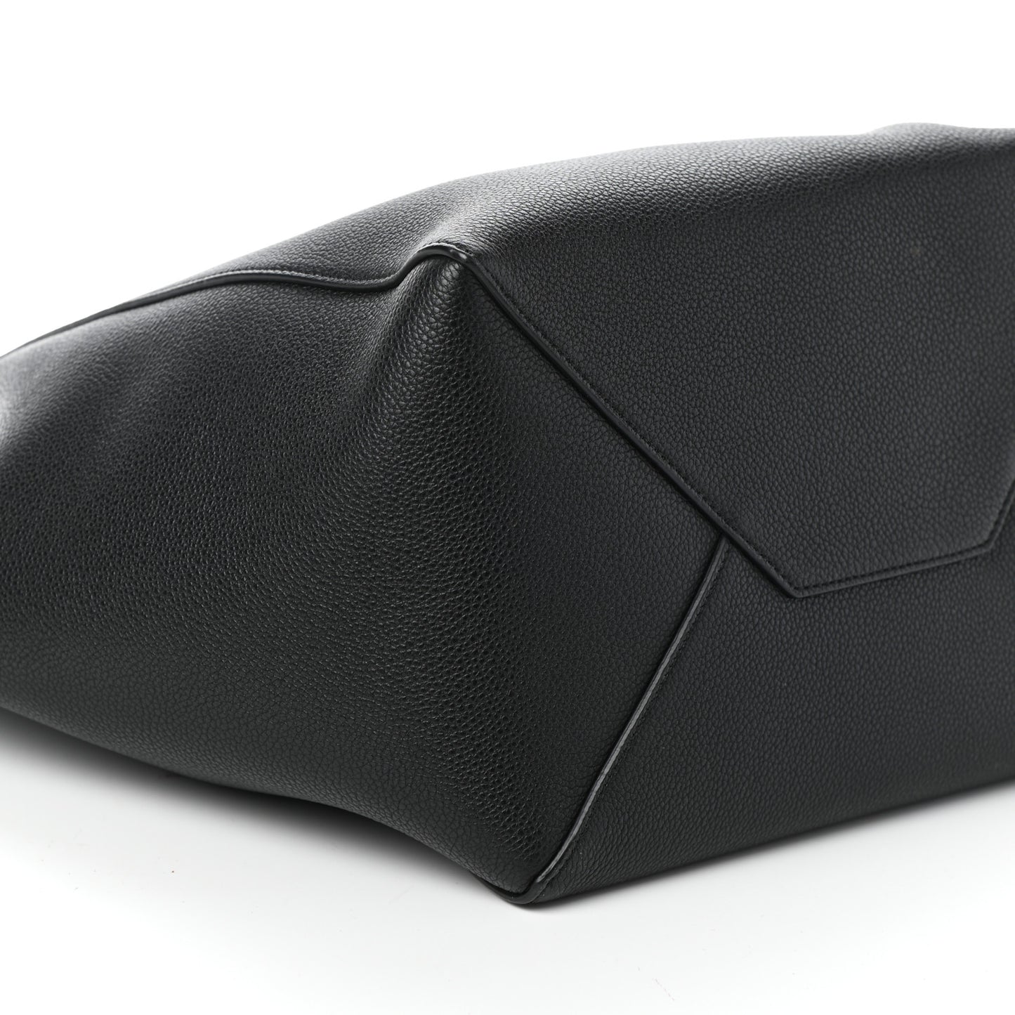 Soft Grained Calfskin Small Belt Cabas Phantom Black