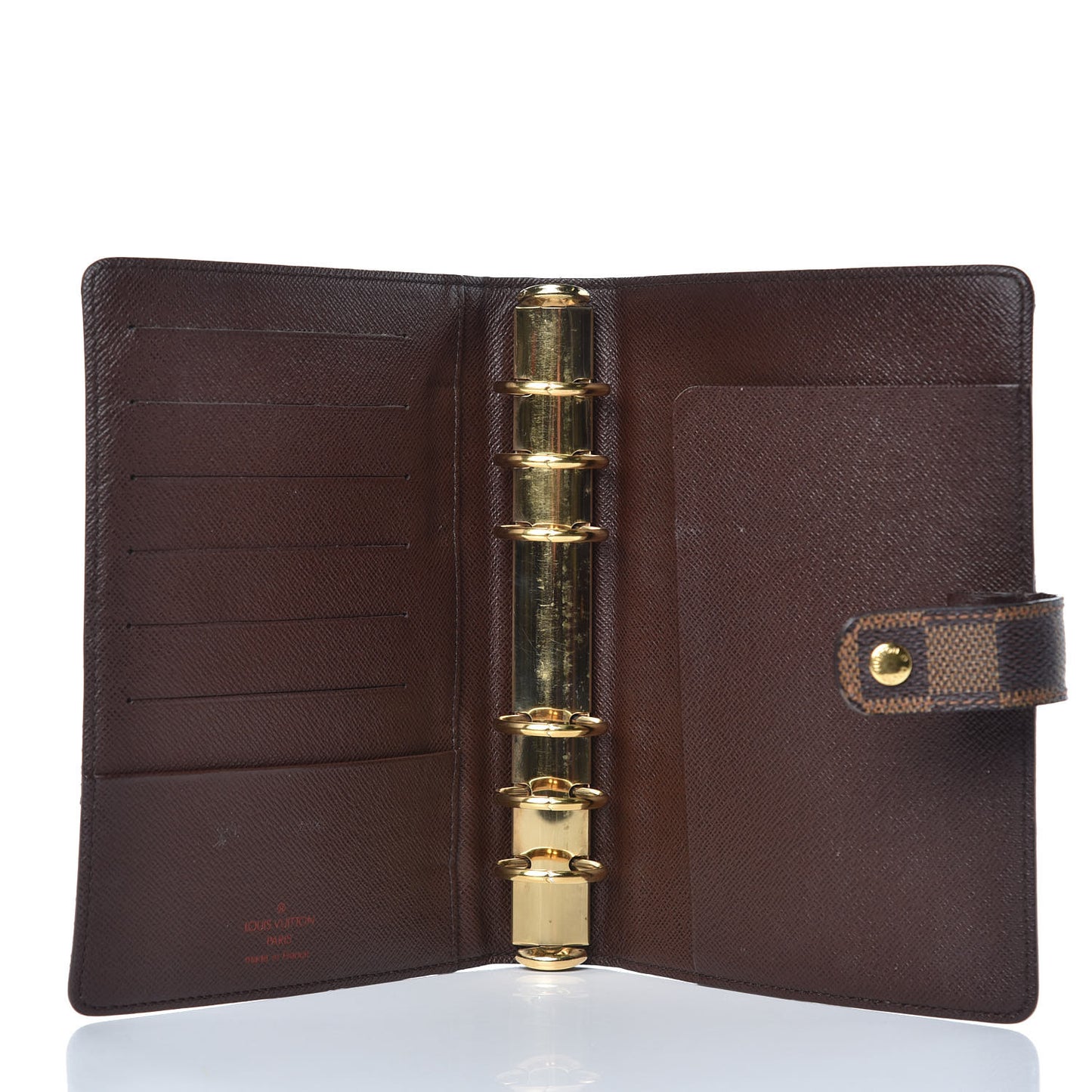Damier Ebene Medium Ring Agenda Cover