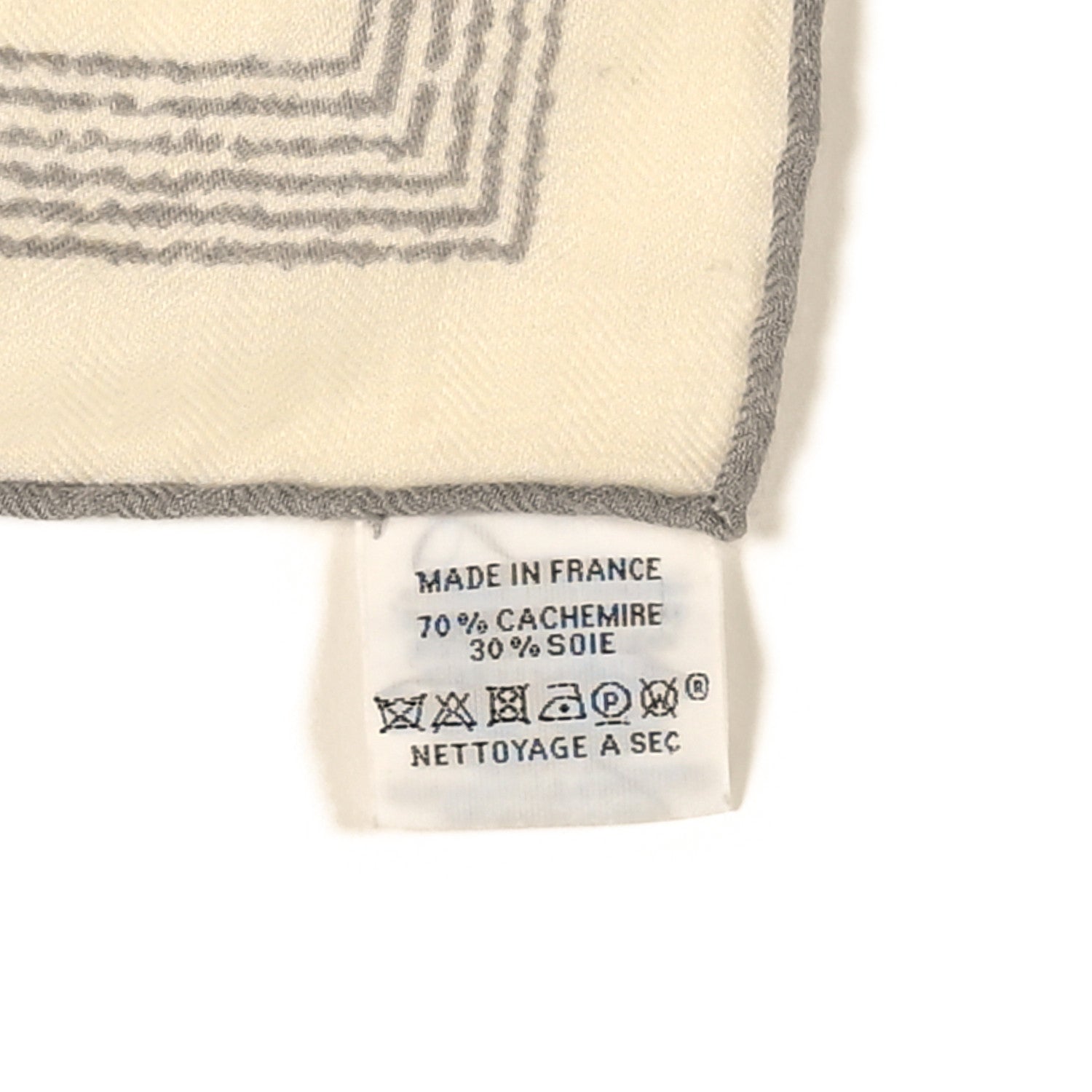Hermes Cashmere Silk Inventaire Poetique Pour Un Conte Shawl 140 White Blue Vert 3 of 3