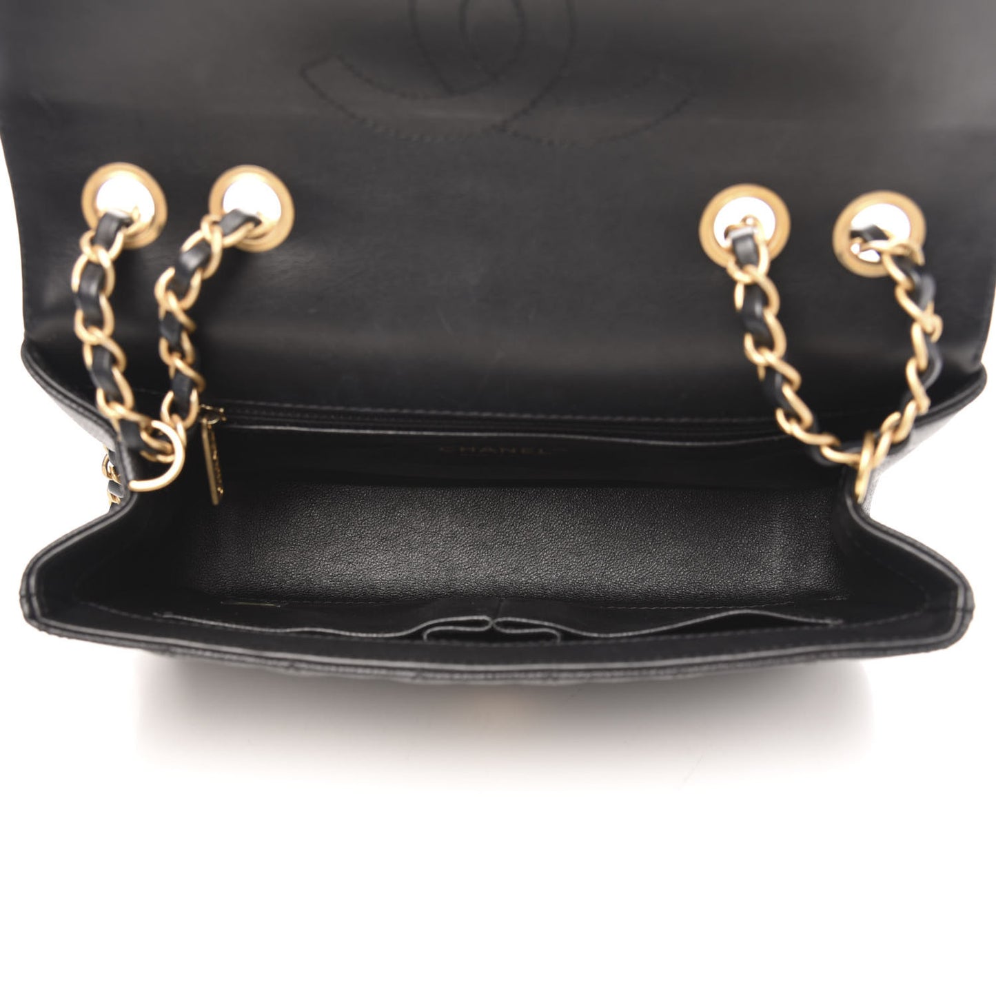 Caviar Quilted Medium CC Filigree Flap Black