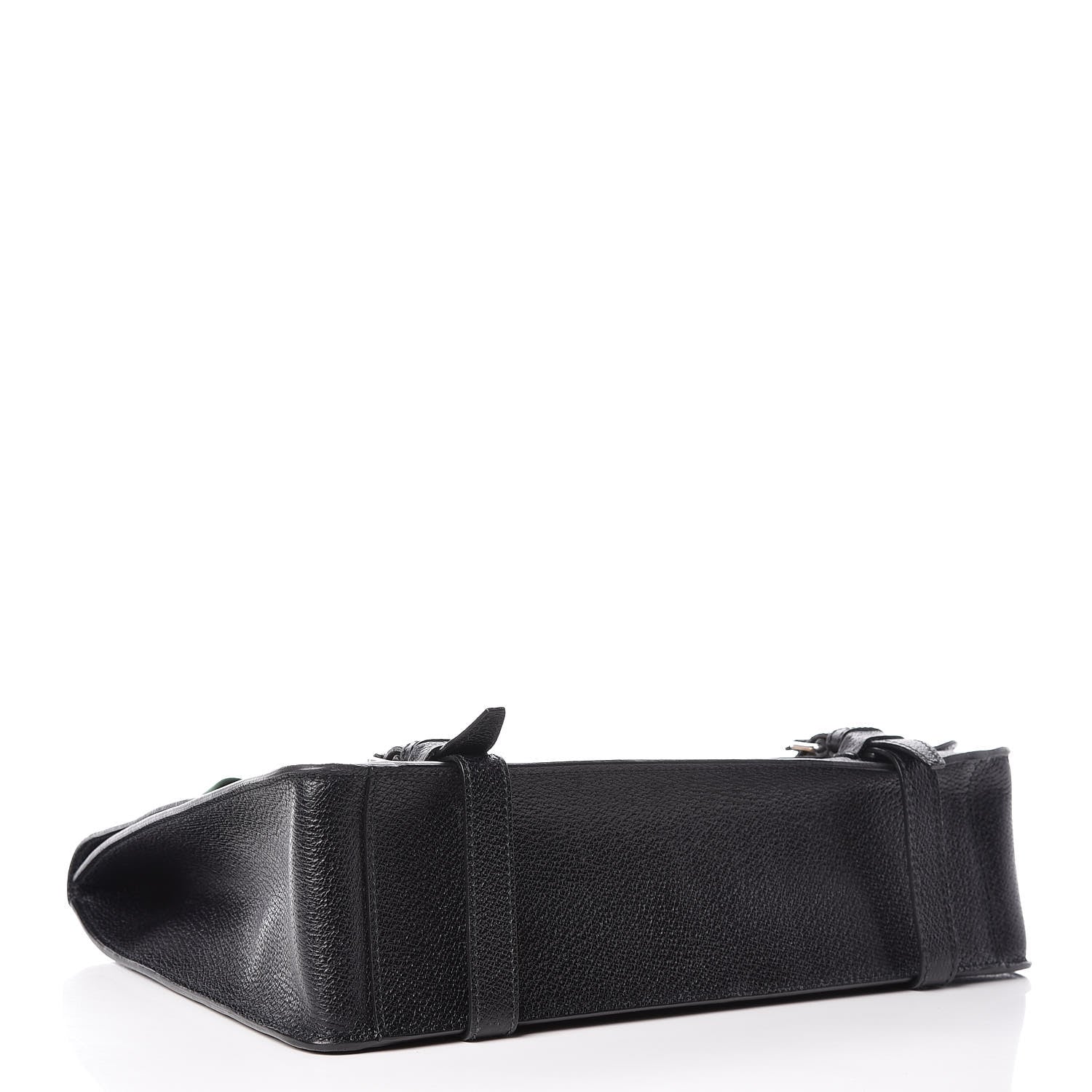 Gucci Calfskin Embroidered Tiger Messenger Bag Black 4 of 12