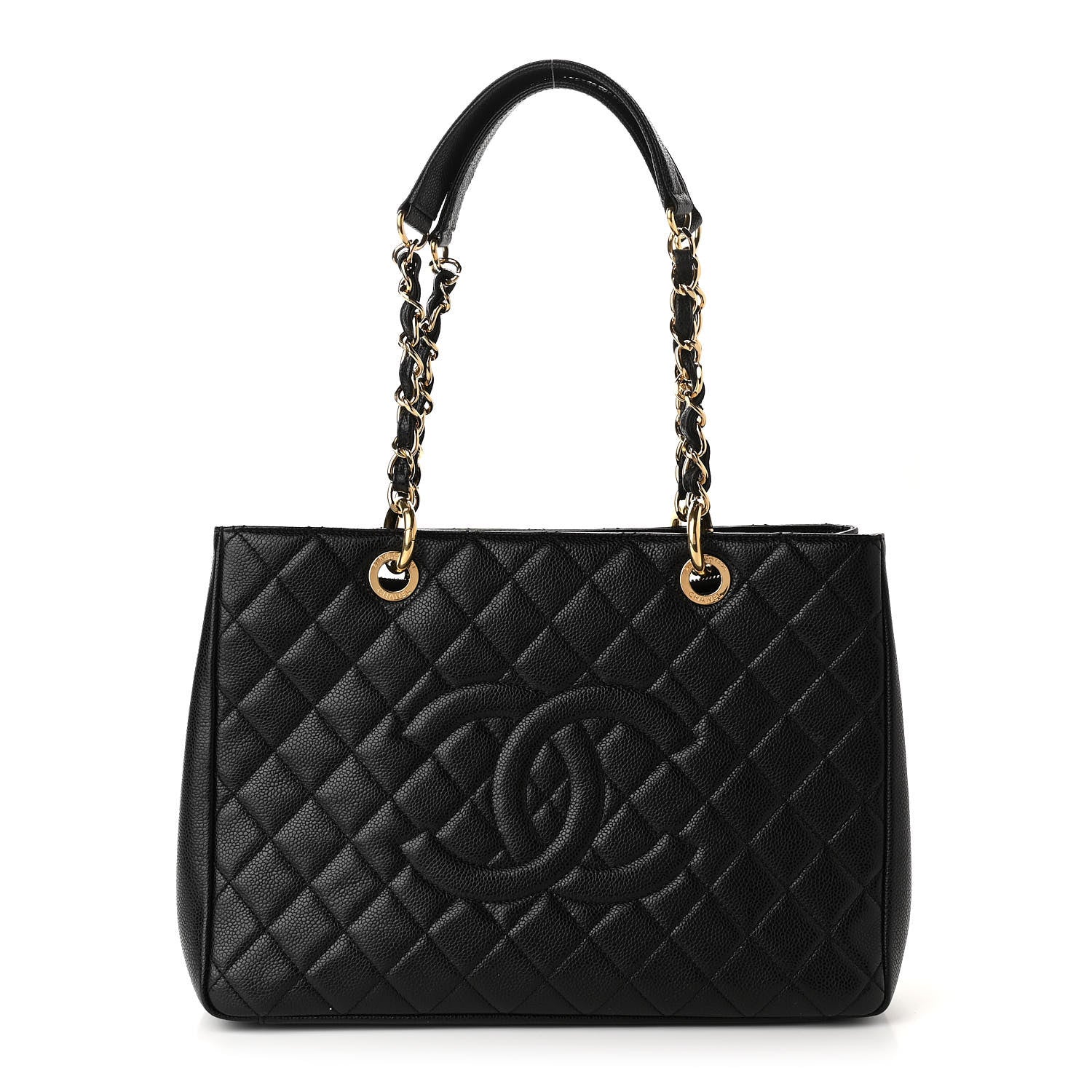 Chanel Caviar Quilted Grand Shopping Tote GST Black 1 of 12