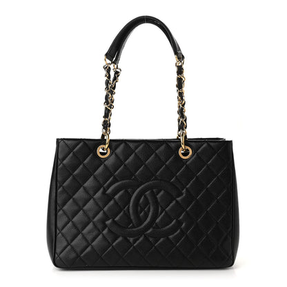 Chanel Caviar Quilted Grand Shopping Tote GST Black 1 of 12