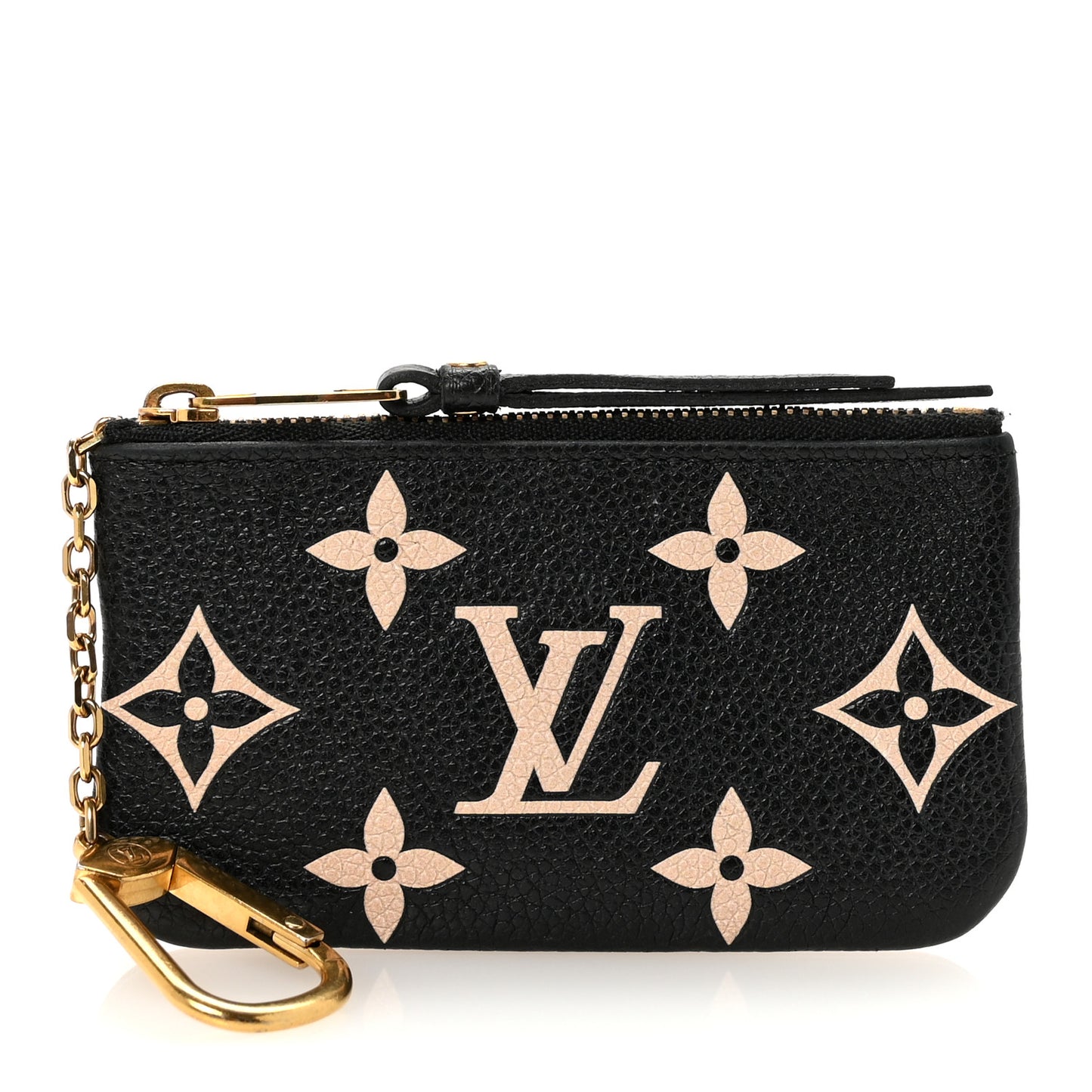 Empreinte Monogram Giant Key Pouch Black Beige