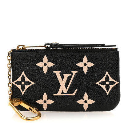 Louis Vuitton Empreinte Monogram Giant Key Pouch Black Beige 1 of 7