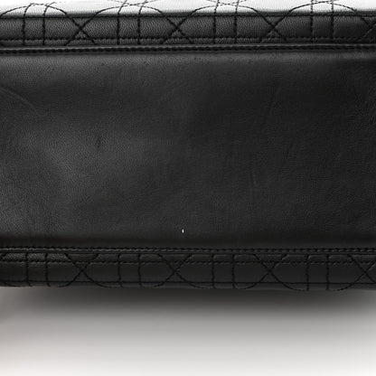 Christian Dior Lambskin Cannage Medium Lady Dior Black 14 of 19