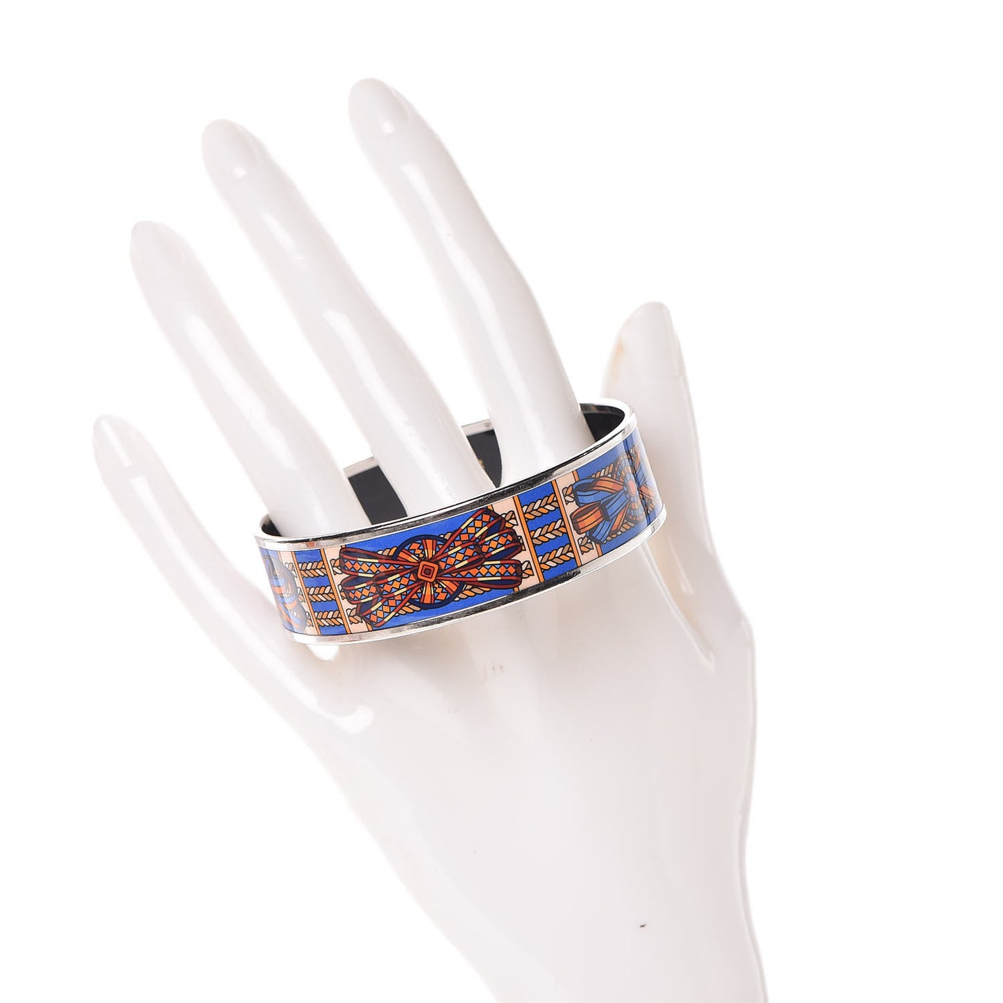 Enamel Printed Wide Rubans du Cheval Bracelet 65
