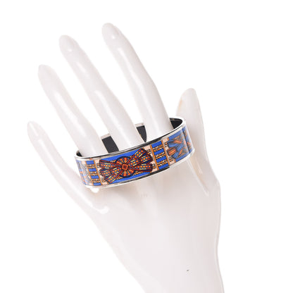 Hermes Enamel Printed Wide Rubans du Cheval Bracelet 65 2 of 6