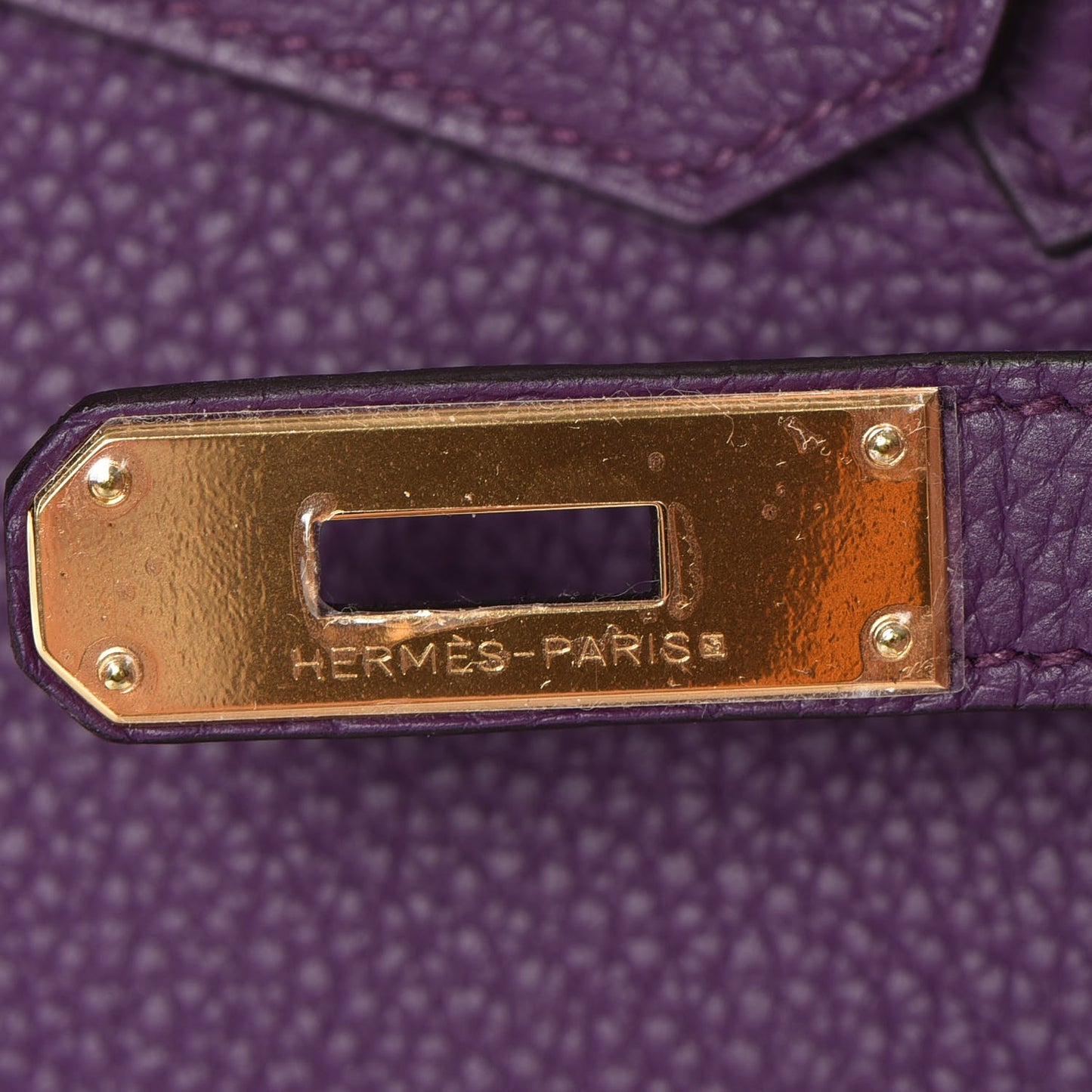 Taurillon Clemence Birkin 35 Ultraviolet