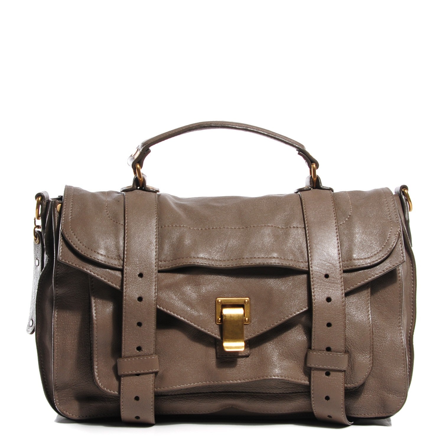 Proenza Schouler Lambskin Medium PS1 Satchel Smoke 1 of 12