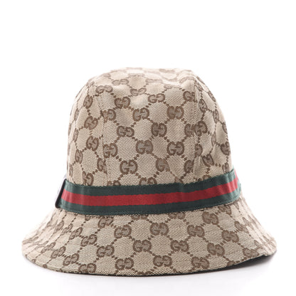 Gucci Monogram Web Bucket Hat L Brown 4 of 7