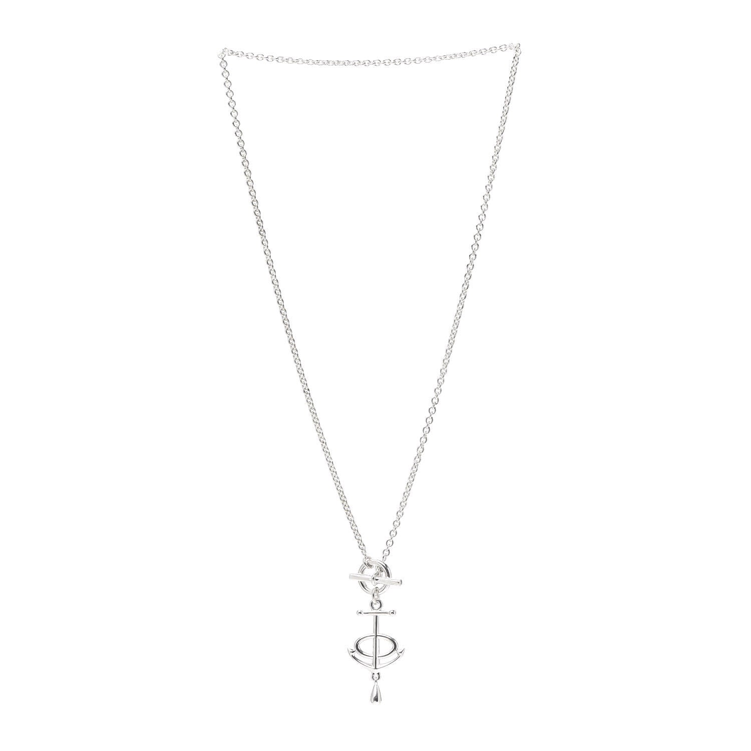 Hermes Sterling Silver Grand Large Chaine D'Ancre Necklace 3 of 5