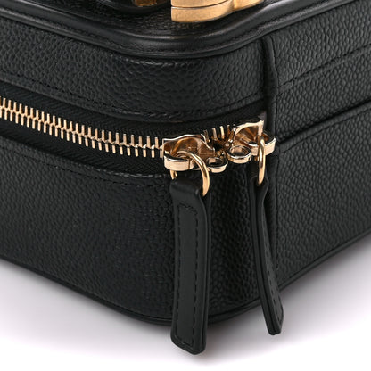 Chanel Caviar Quilted Medium CC Filigree Vanity Case Black 9 of 10