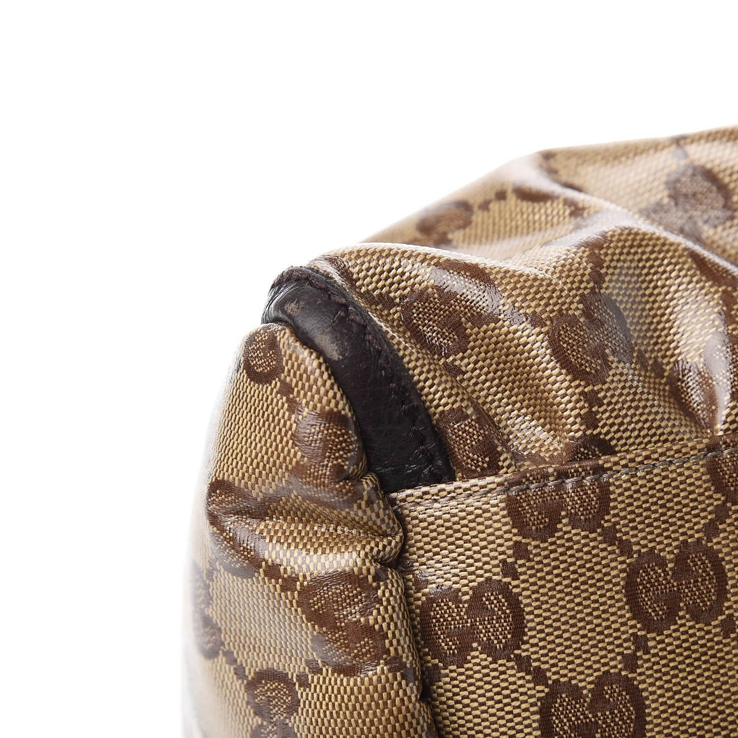 Gucci Crystal Monogram Large D Gold Hobo Dark Brown 8 of 11