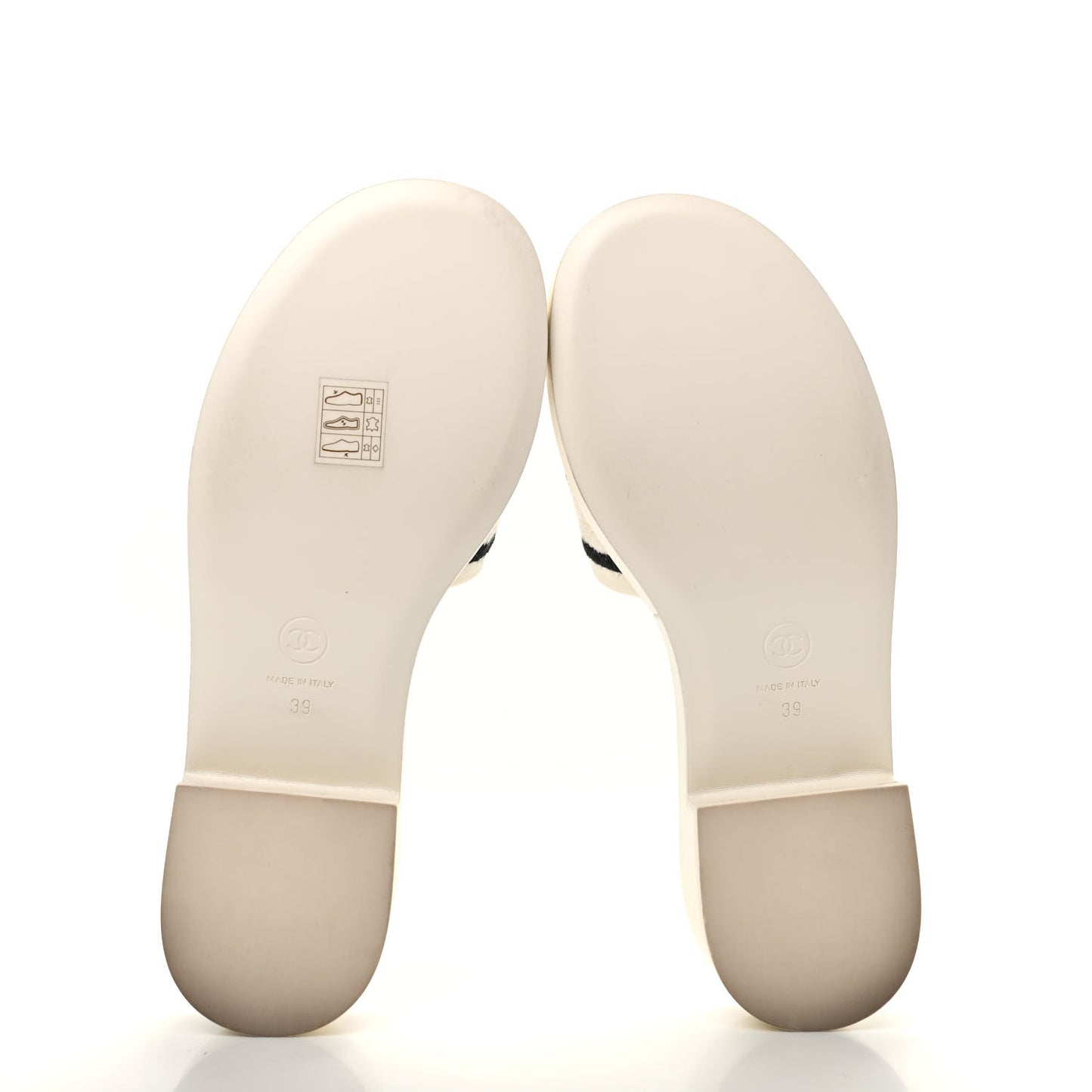 Lambskin Embroidered Logo Mules 39 Ivory Black