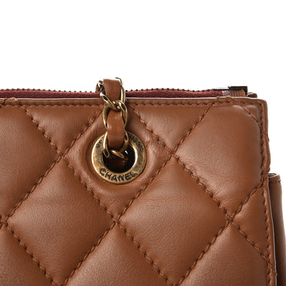Chanel Lambskin Maxi Blizzard Zip Top Flap Bag Tan 9 of 10