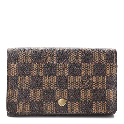 Louis Vuitton Damier Ebene Porte-Monnaie Tresor Wallet 1 of 8