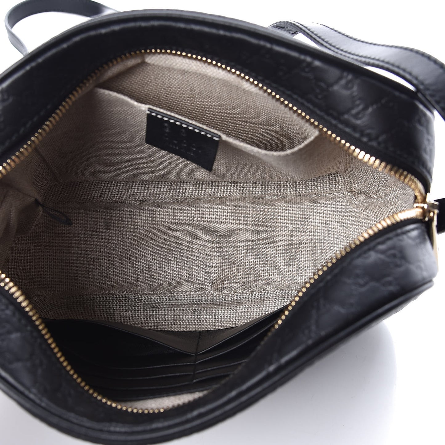 Microguccissima Mini Bree Messenger Bag Black