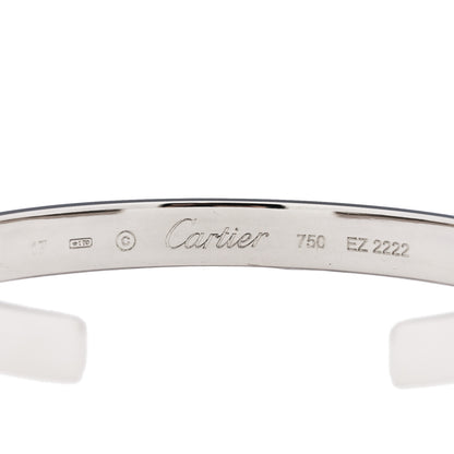 Cartier 18K White Gold LOVE Cuff Bracelet 17 3 of 5
