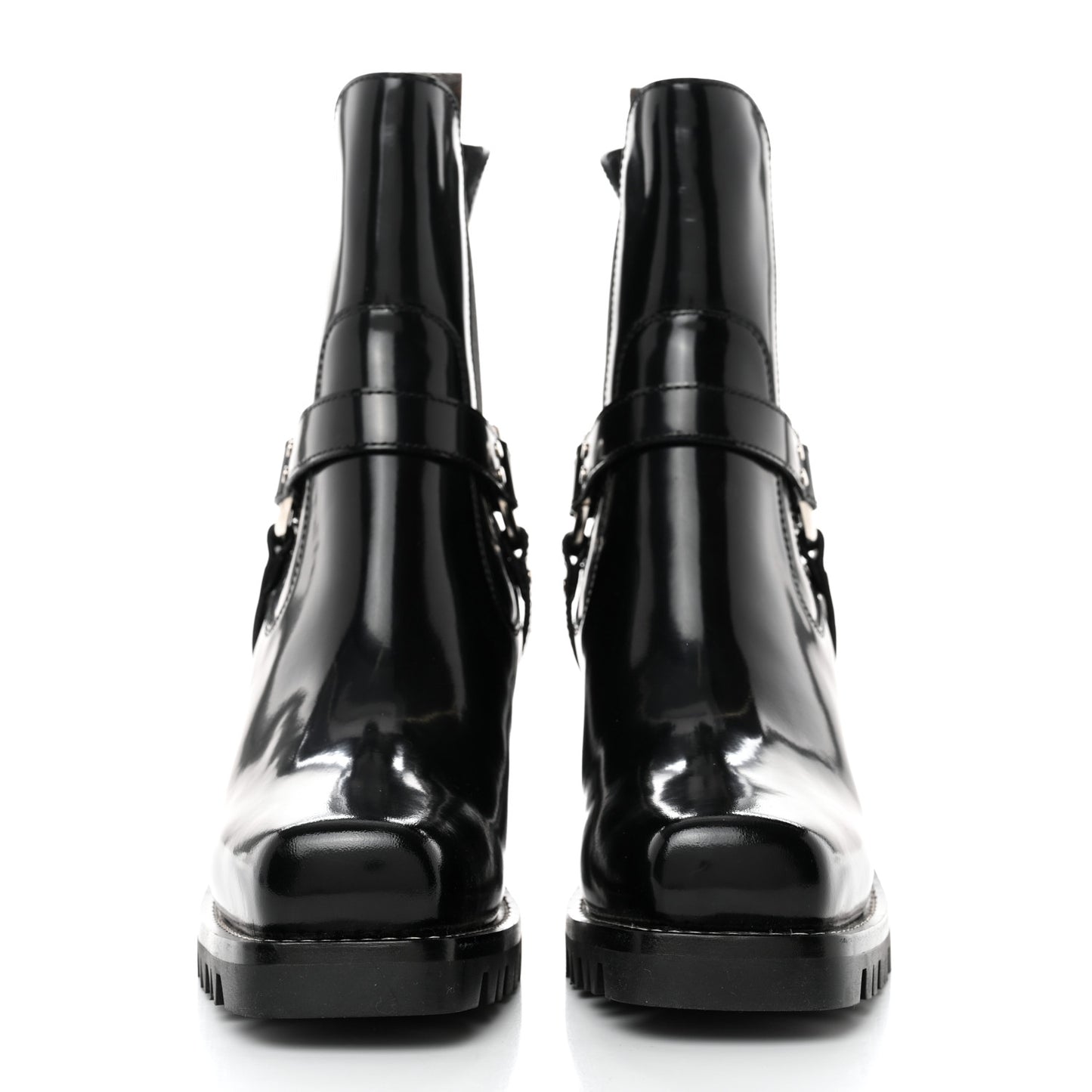 Patent Limitless Ankle Boots 37 Black