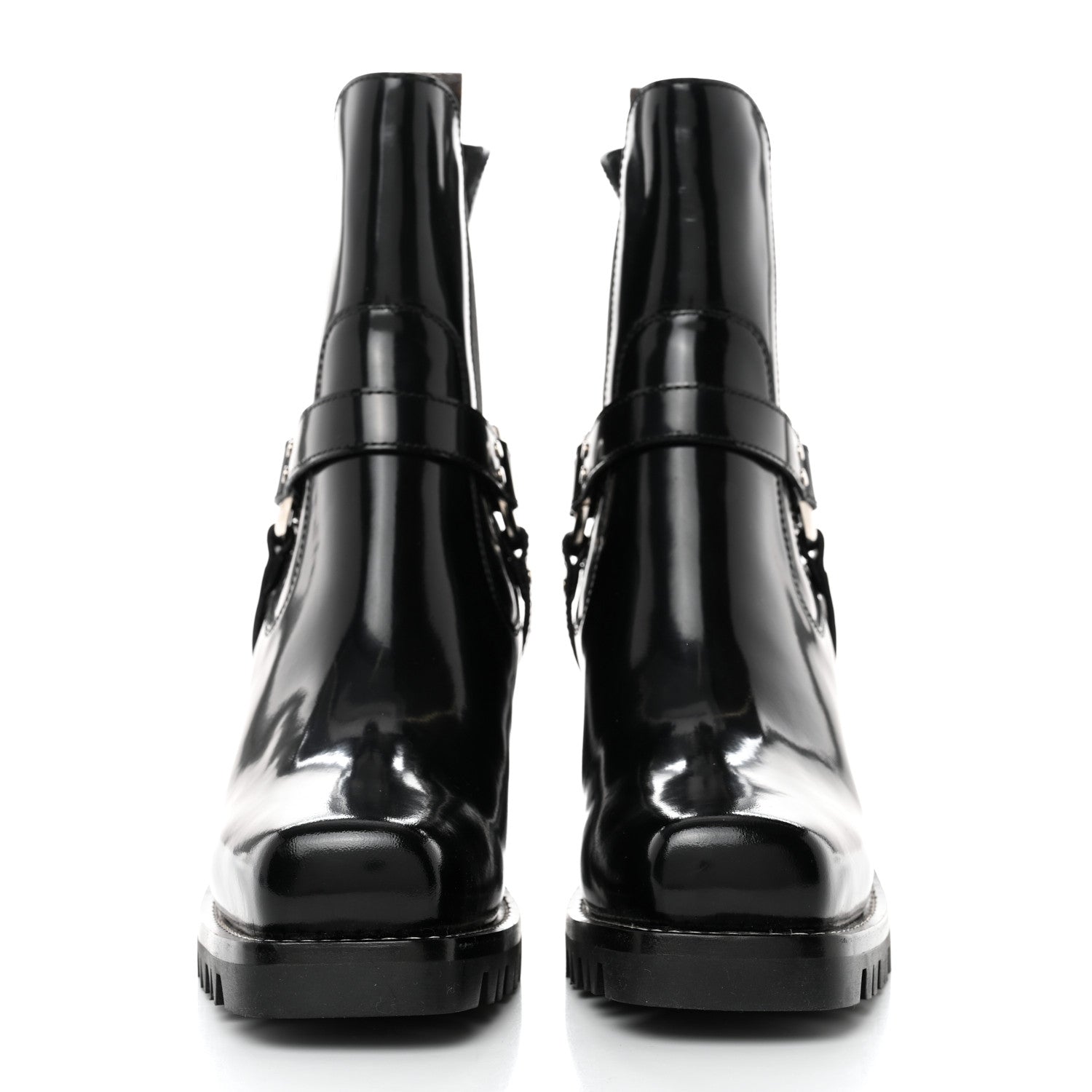 Louis Vuitton Patent Limitless Ankle Boots 37 Black 1 of 11