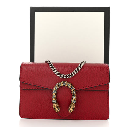 Gucci Calfskin Super Mini Dionysus Shoulder Bag Hibiscus Red 11 of 11