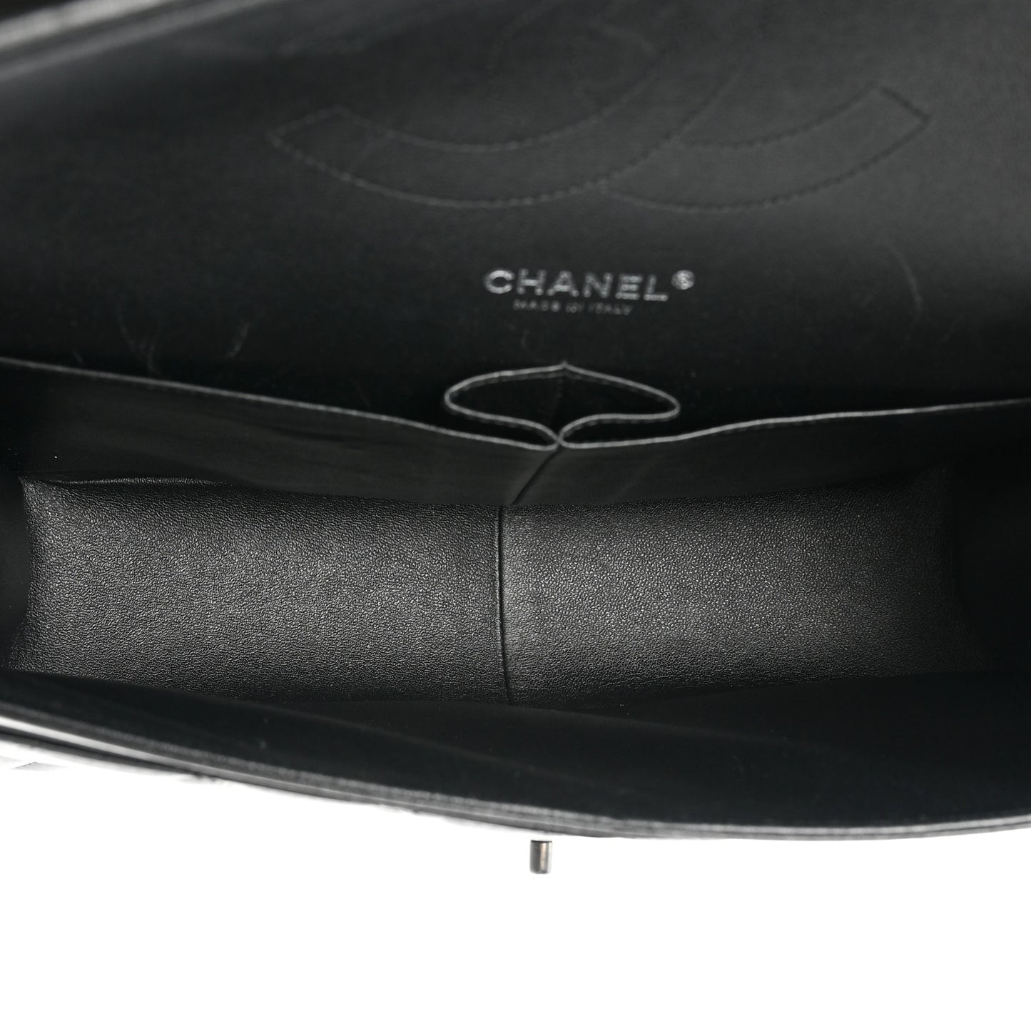 Lambskin Quilted Jumbo Double Flap So Black