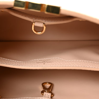 Louis Vuitton Taurillon Ostrich Capucines BB Powder Pink Beige 5 of 9