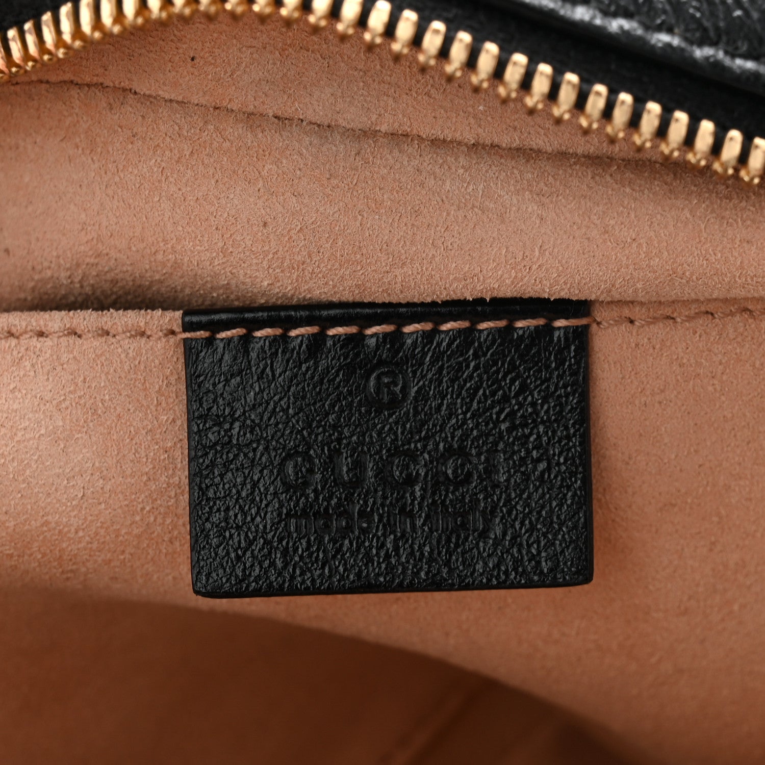 Gucci Monogram Matelasse Diagonal Small GG Marmont Chain Shoulder Bag Beige Black 6 of 11