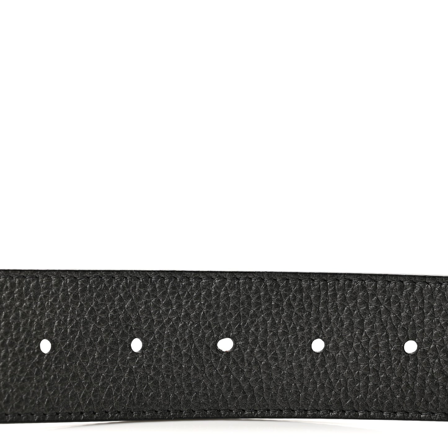 Taurillon Calfskin 40mm LV Initiales Reversible Belt   100 40 Black Dark Silver