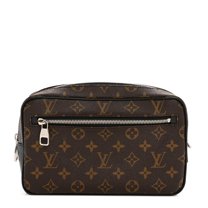 Louis Vuitton Monogram Macassar Kasai Clutch Black 1 of 9