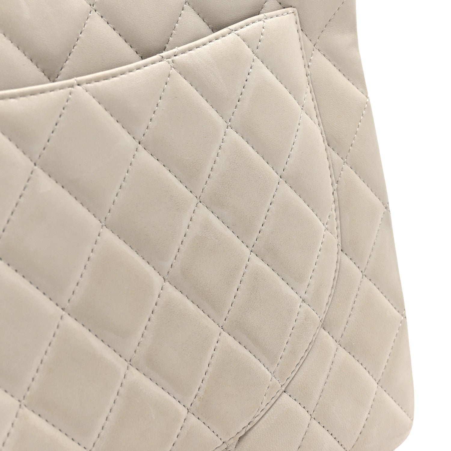Chanel Lambskin Quilted Maxi Single Flap Beige 13 of 13